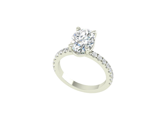3ct Oval Diamond Solitaire