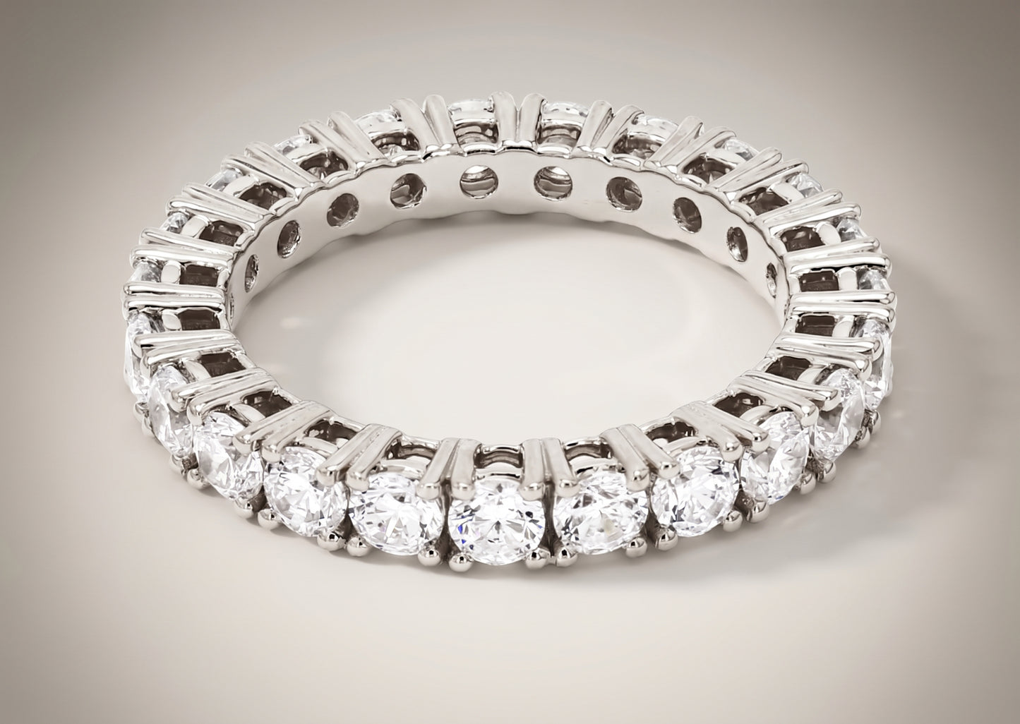 Classic Round Diamond Eternity Band
