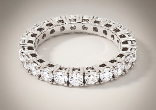 Classic Round Diamond Eternity Band