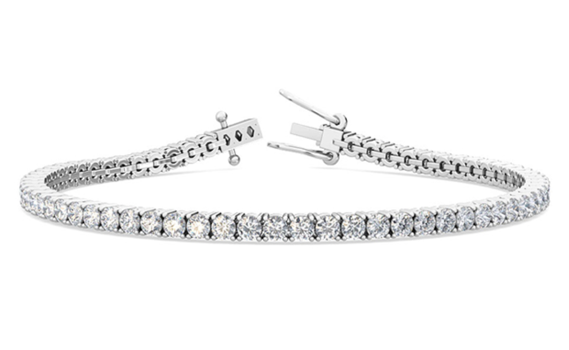 Lab-luxe™ - 4ct Diamond Tennis Bracelet Gold