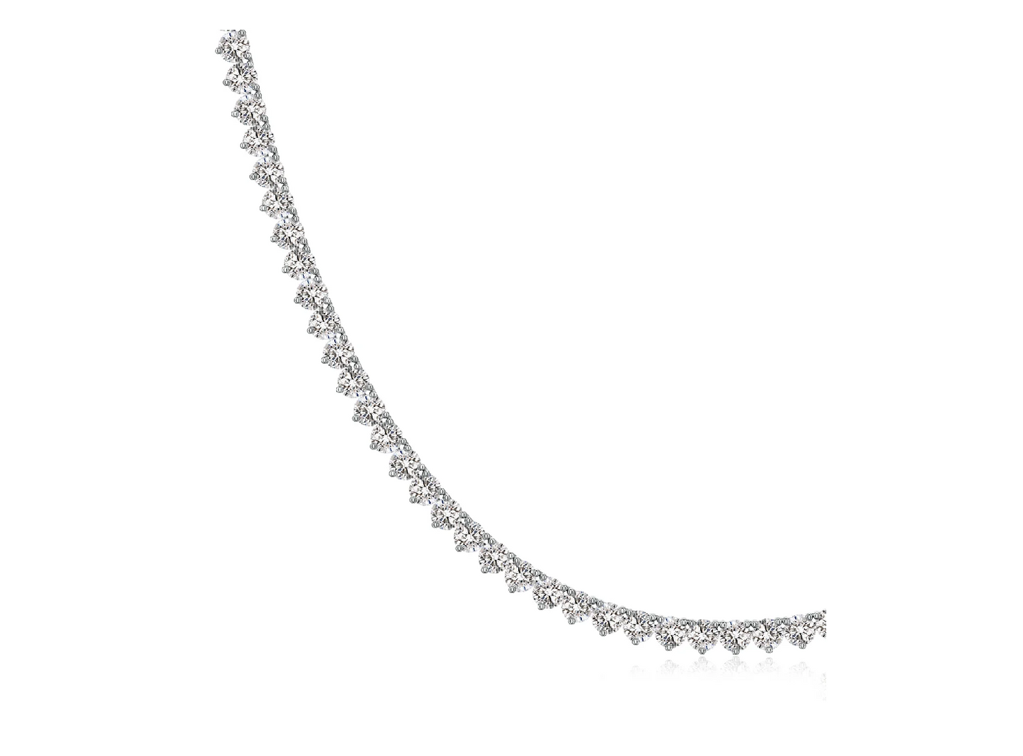 10ct Lab Grown Diamond Tennis Necklace