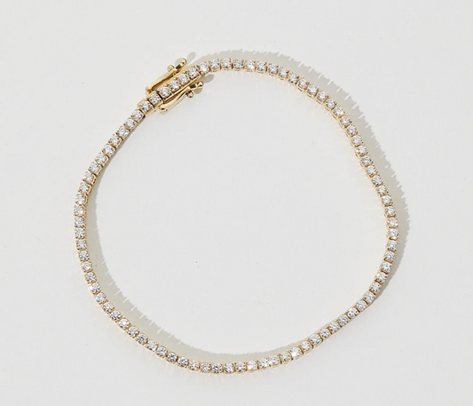 2ct Diamond Tennis Bracelet Gold