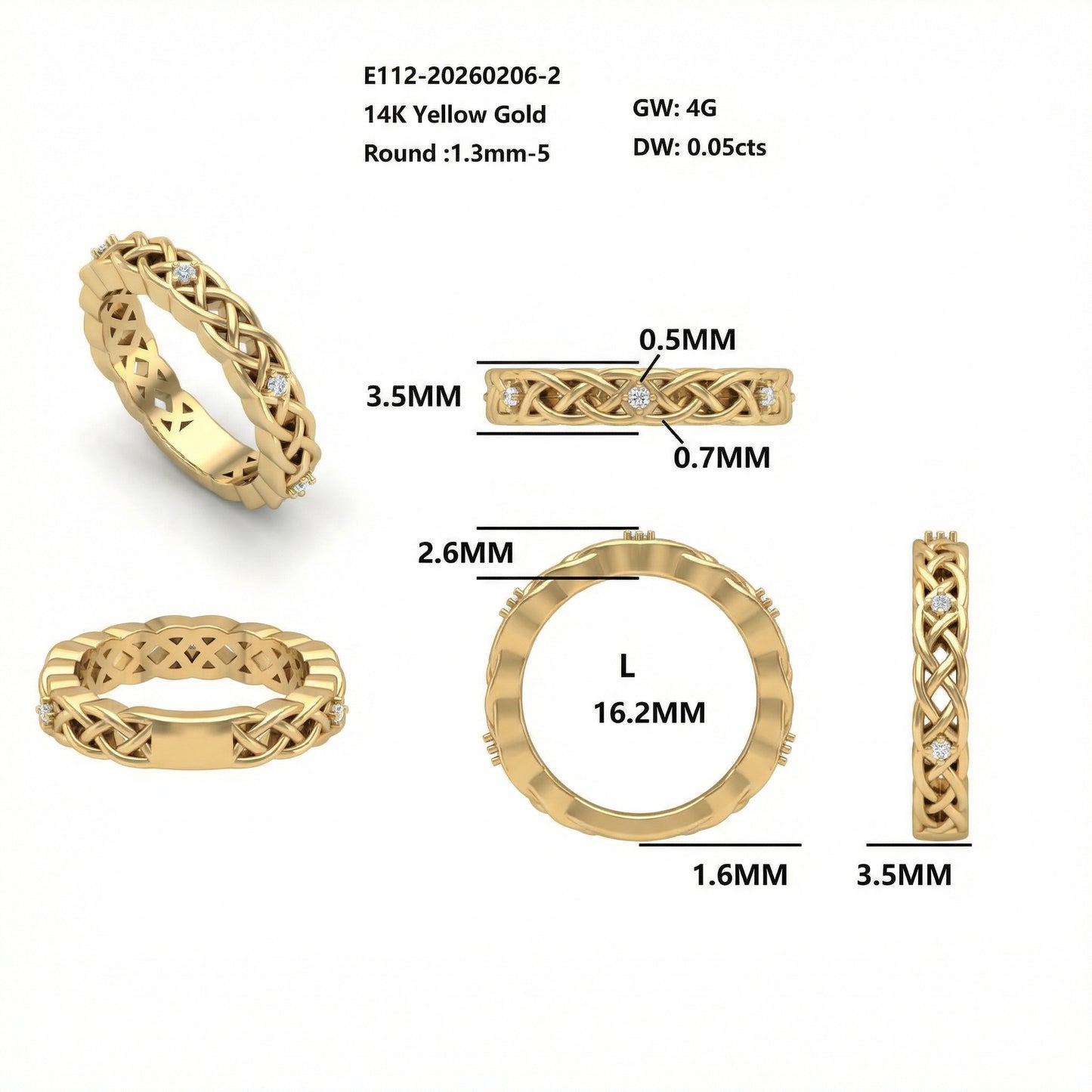 Sue and John Wedding Bands | Final 2 of 2 Payments |