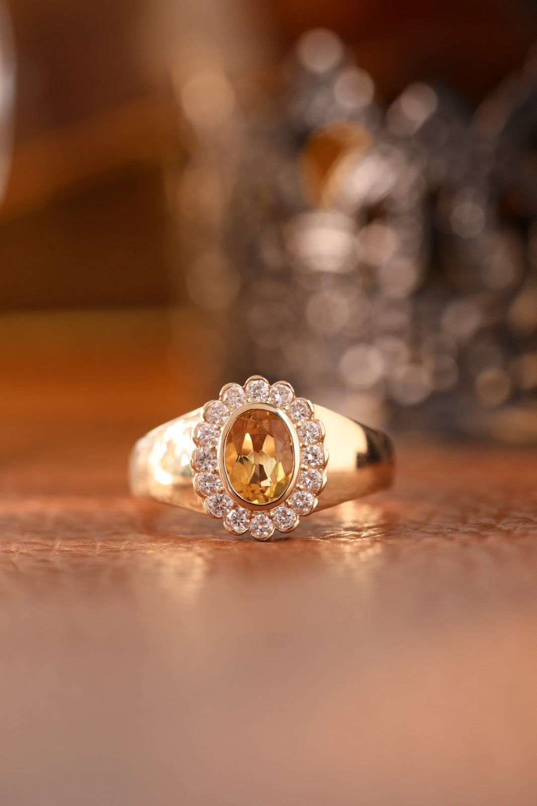 Keepsake Signet Ring - Natural Citrine