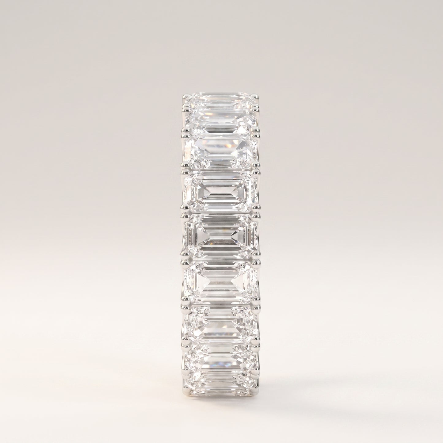Emerald Cut Diamond Eternity Band