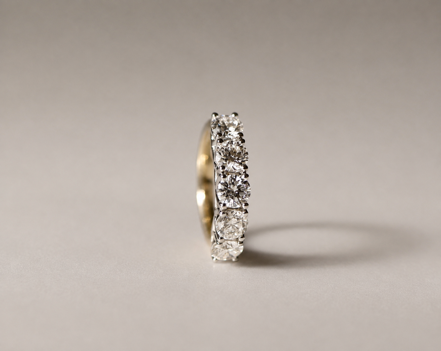 2ct Diamond U-Prong Eternity Ring