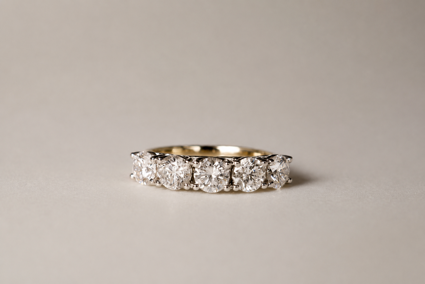 2ct Diamond U-Prong Eternity Ring