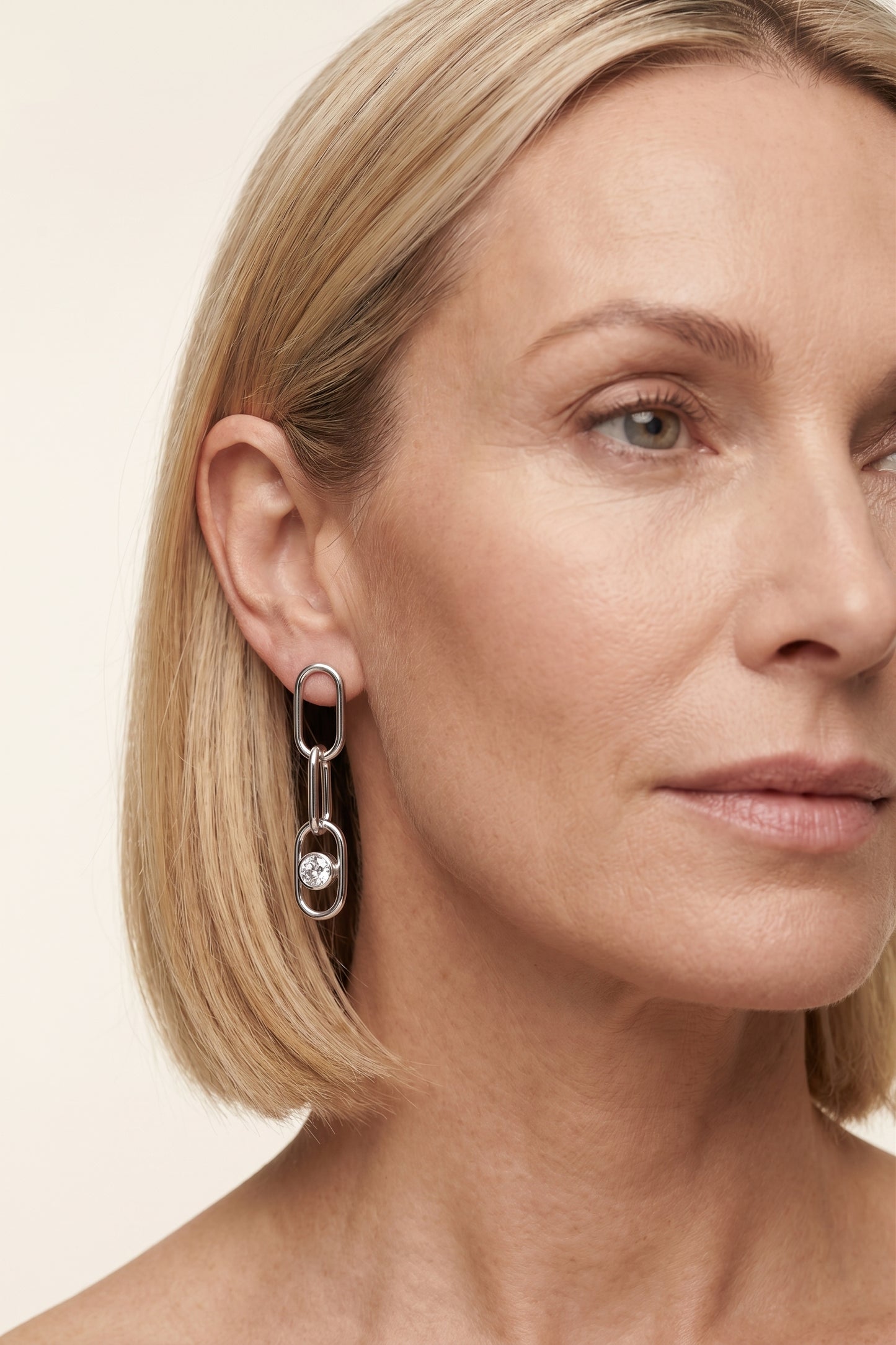 SLOANE | 1.5ct Diamond Drop Paperclip Earrings