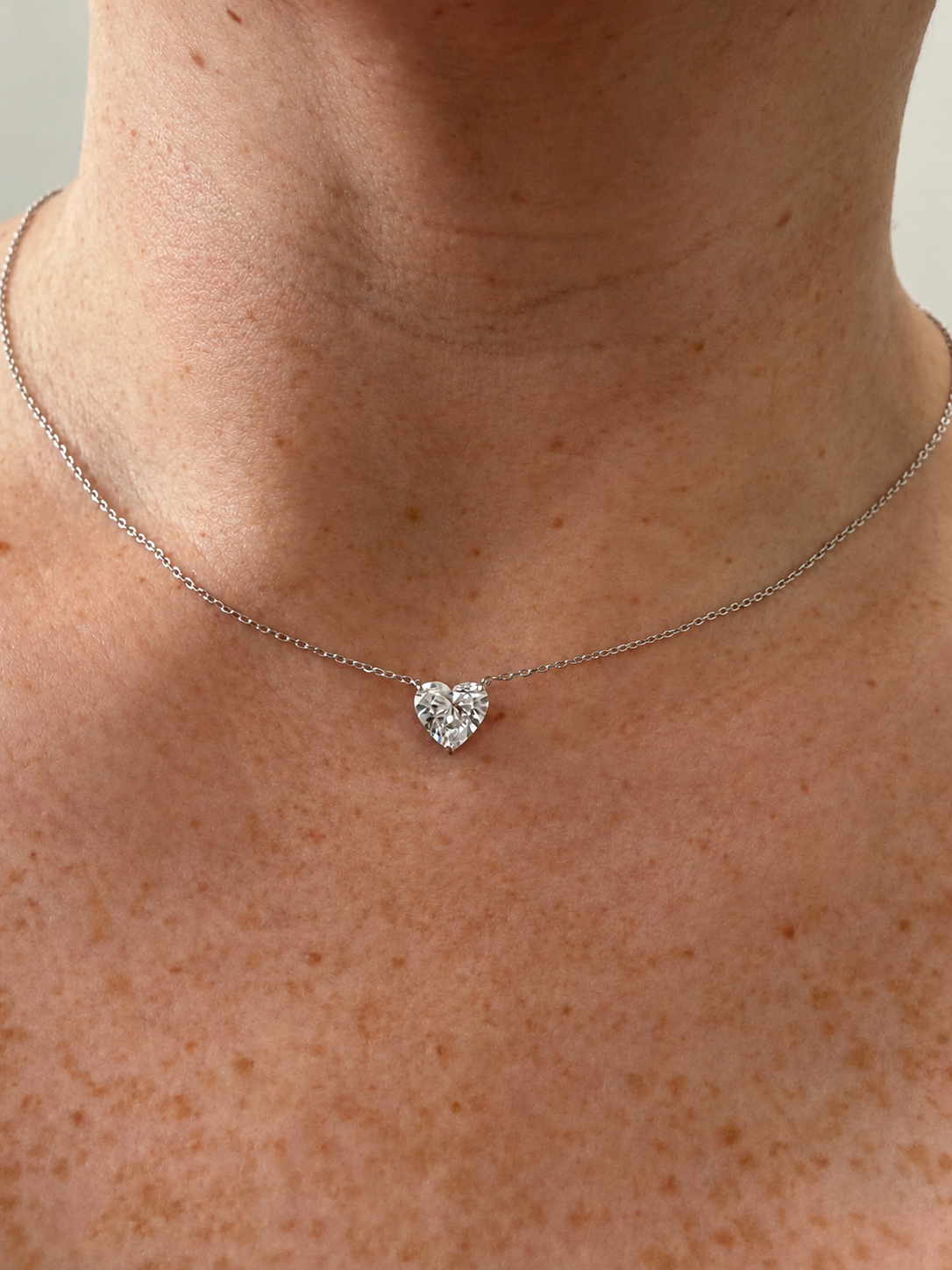 Khloe | 2ct Diamond Heart Necklace