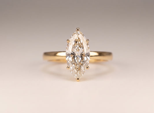 Camille |  Marquise Solitaire Diamond Ring