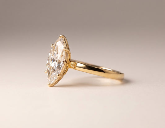Camille |  Marquise Solitaire Diamond Ring