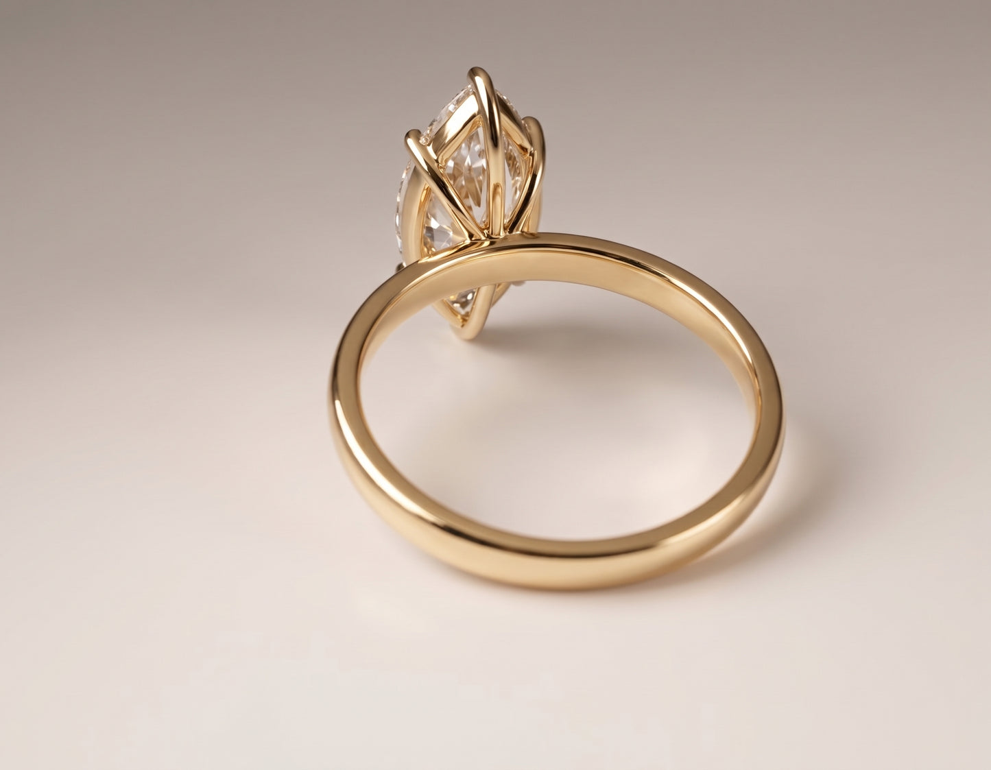 Camille -  Marquise Solitaire Diamond Ring