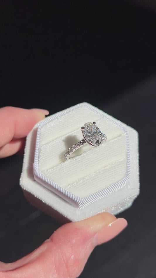 3ct Oval Diamond Solitaire