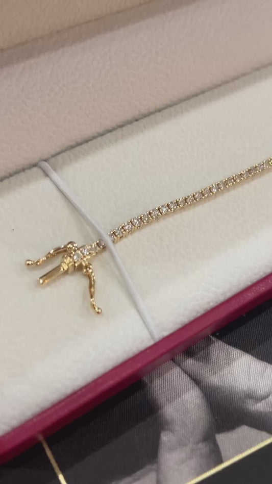 2ct Diamond Tennis Bracelet Gold