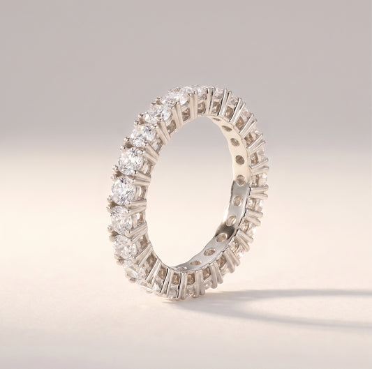 Classic Round Diamond Eternity Band
