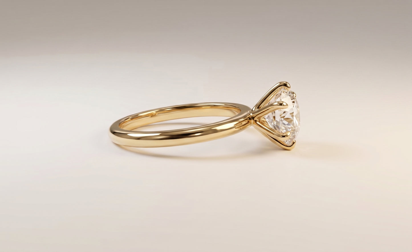 Emma - 2ct Round Brilliant Cut Diamond Solitaire Ring