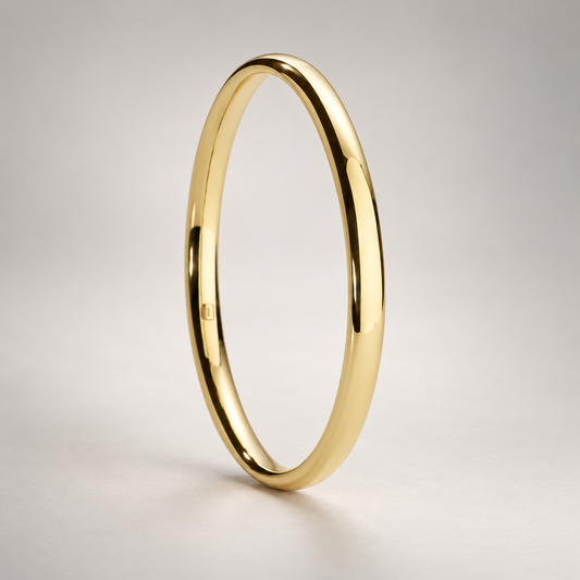 Christine | 9ct Yellow Gold Silver Filled Bangles | Made to Order