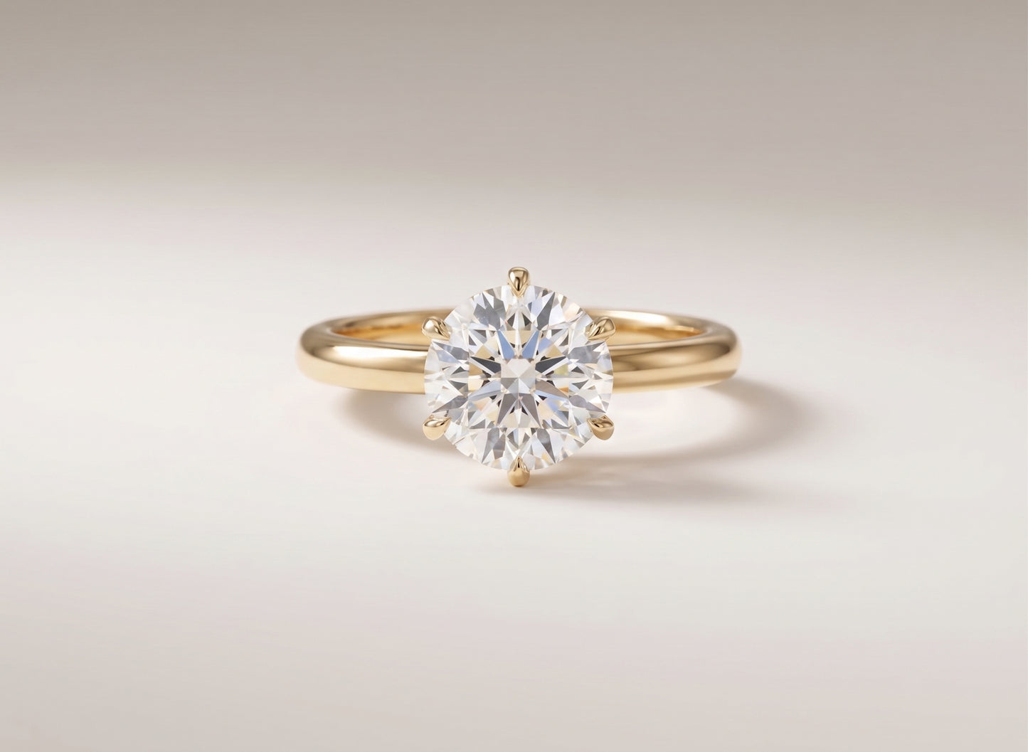Emma - 2ct Round Brilliant Cut Diamond Solitaire Ring
