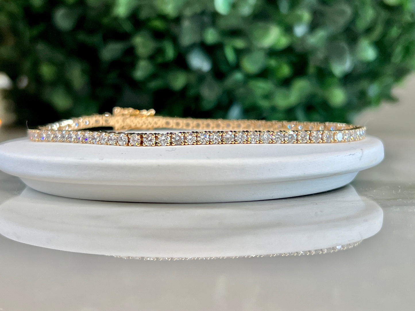 Lab-luxe™ - 4ct Diamond Tennis Bracelet Gold