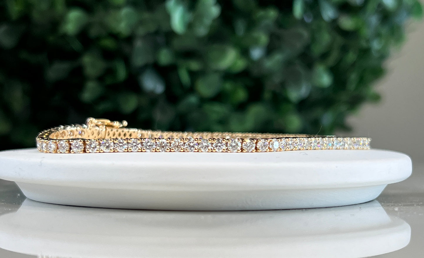 Lab-luxe™ - 4ct Diamond Tennis Bracelet Gold