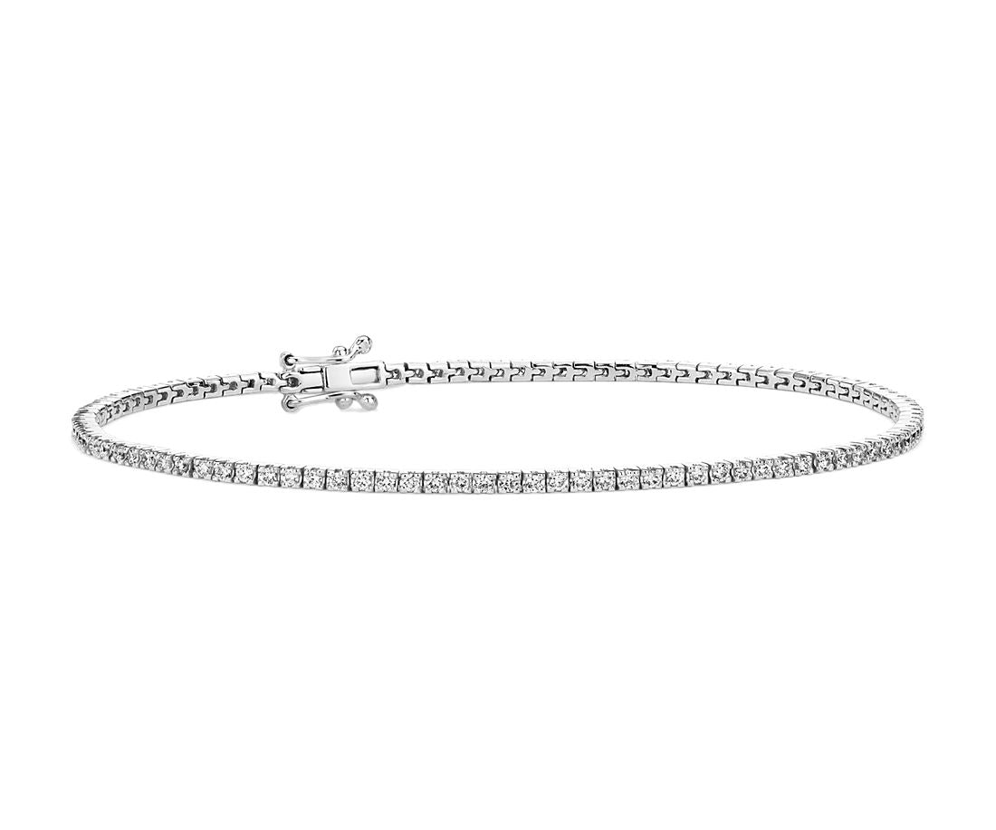 Lab-luxe™ - 1ct Diamond Tennis Bracelet White Gold