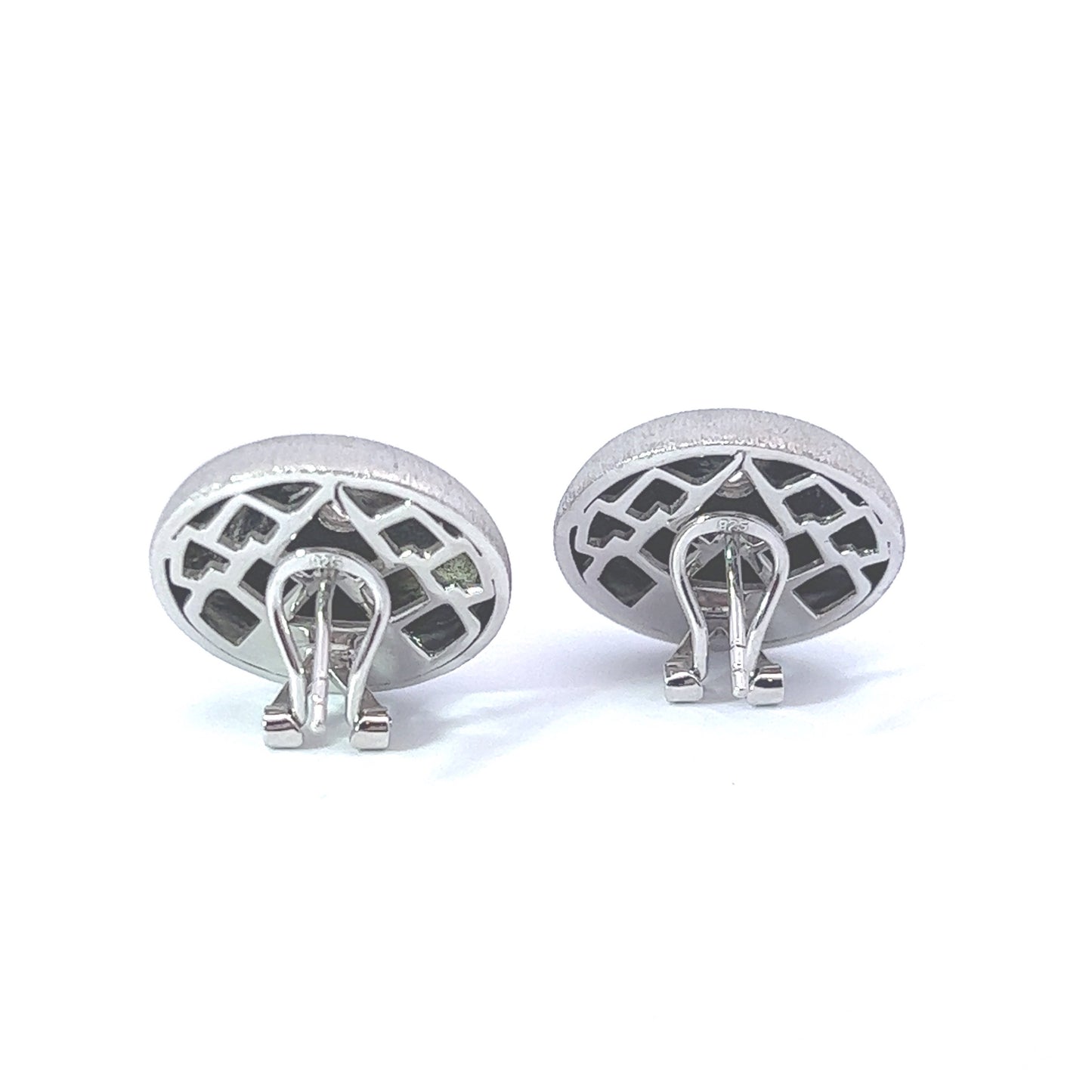 Lilium- Two Tone Dome Earrings