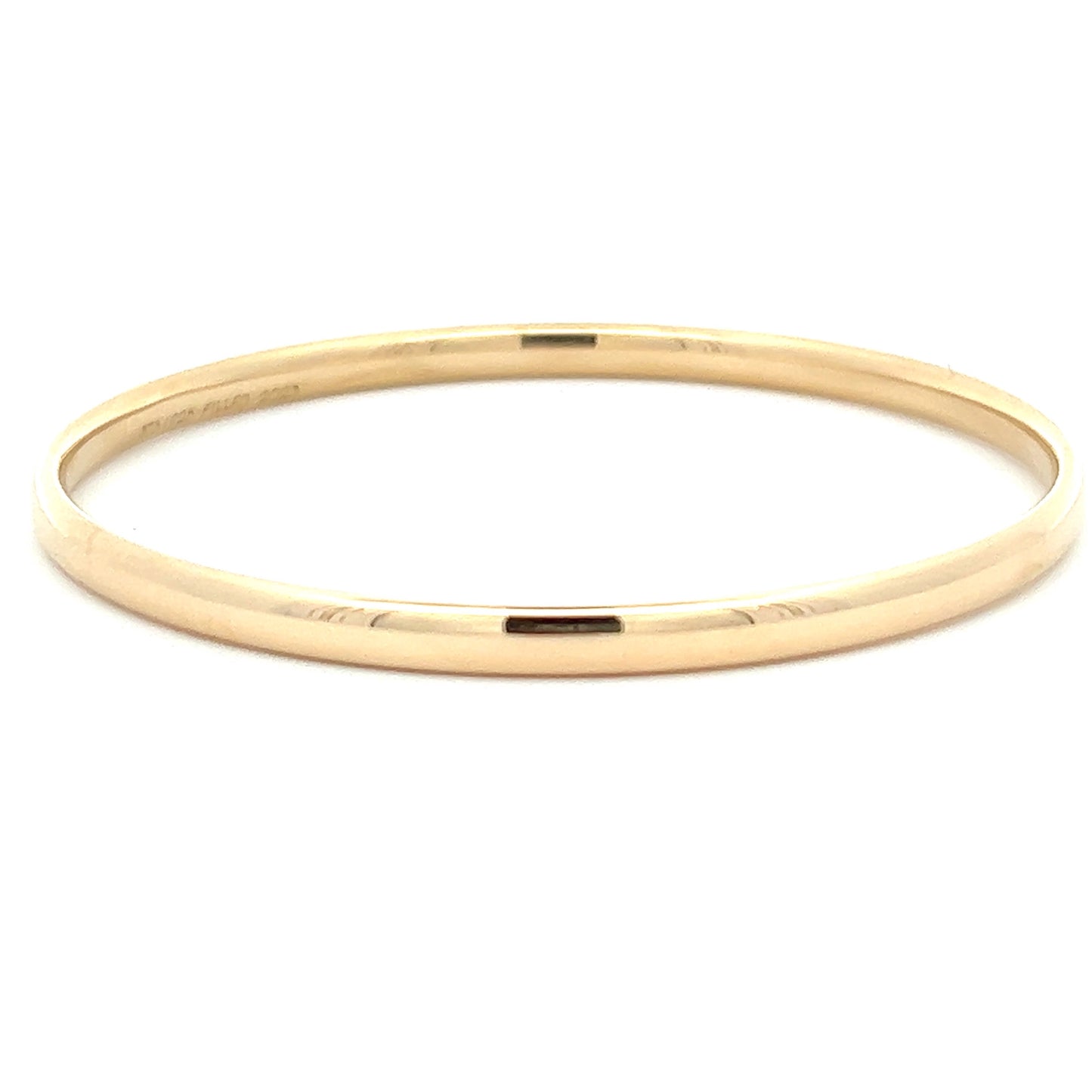 Esteem - Yellow Gold Silver Filled Bangle 68x4.5mm